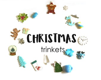 Christmas Blue Theme I Spy trinkets, 1-3cm, Set of 20