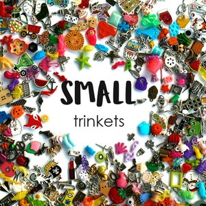 Small mixed I Spy trinkets for I spy bag/ bottle, 1-3cm, Set of 20/50/100/...500