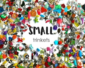 Small mixed I Spy trinkets for I spy bag/ bottle, 1-3cm, Set of 20/50/100/...500