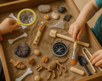 Dig It! Archeology Sensory Bin Trinkets Set