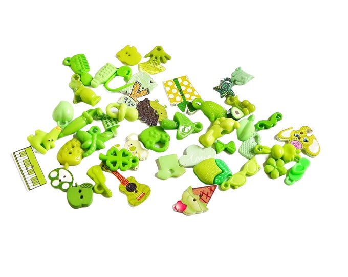 Featured listing image: I Spy Trinkets by Color, Rainbow I spy bottle/bag filler, 1-3cm, Set of 50