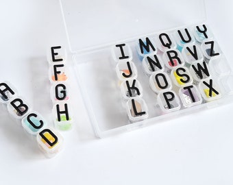 Alphabet Box with Miniature ABC trinkets, 17x10cm