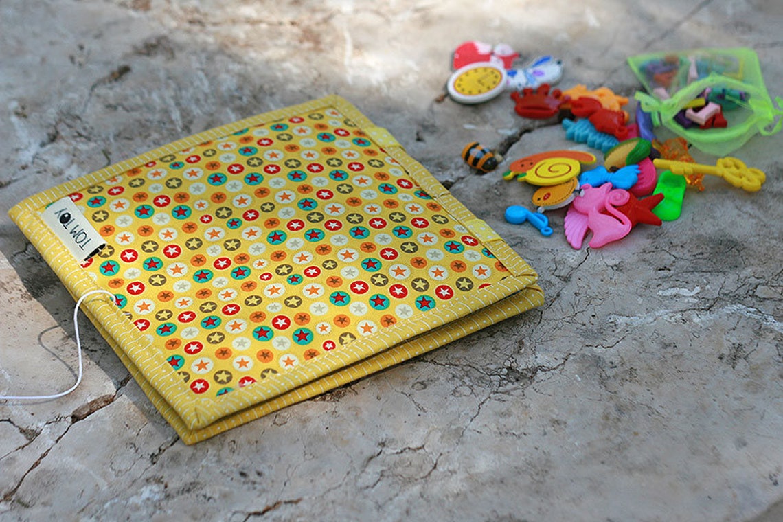 Spelling book with miniature objects and letters Fabric Felt Etsy
