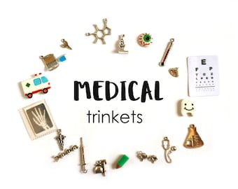 Medical theme I Spy trinkets, 1-5cm, Set of 20