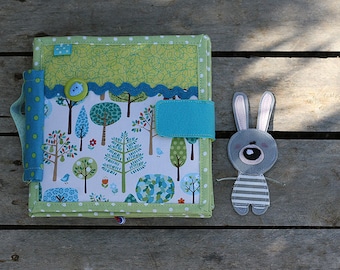 Bunny day Little Quiet book, 17x17cm, 6 pages