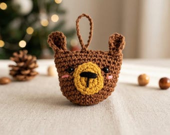 Bearly Christmas – Handmade Crochet Bear Ornament