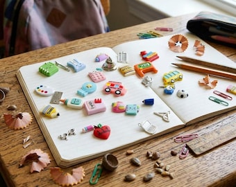 Back to School I Spy trinkets, School Theme Charms & Minis