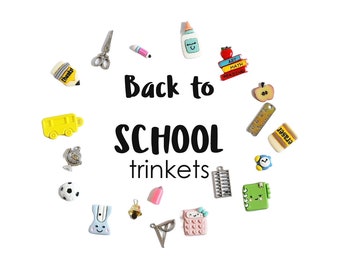 Back to School Theme I Spy trinkets, 1-3cm, Set of 20