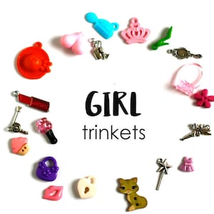 Girl Theme I Spy trinkets, 1-3cm, Set of 20/50
