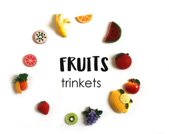 FOOD  Theme I Spy trinkets: Vegetables, Fruits, Sweets and other Food, I spy bag bottle fillers, 1-3cm