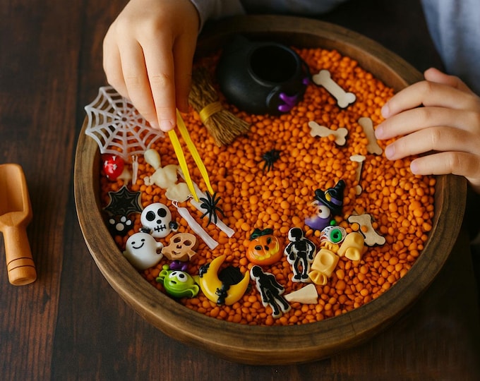 Featured listing image: Haunted Treasures of Halloween Trinkets for I Spy, Sensory play & Crafts