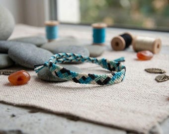 Hand woven Friendship Bracelet Chantara, Double Bracelet
