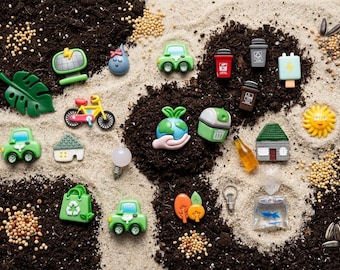 Save the Planet: An I Spy Ecology Hunt Theme I Spy Trinkets, 1-3cm, Set of 20