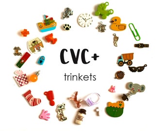 CVC+ Korte klinker I spy-snuisterijen, 1-3,5 cm, Set van 33 objecten