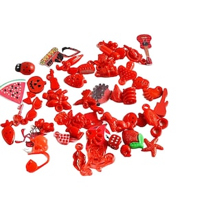 I Spy Trinkets by Color, Rainbow I spy bottle/bag filler, 1-3cm, Set of 50
