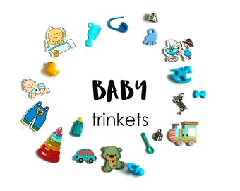 Baby Theme I Spy trinkets, 1-3cm, Set of 20