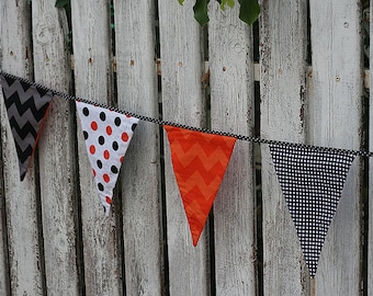 Halloween  Fabric Bunting Garland Banner