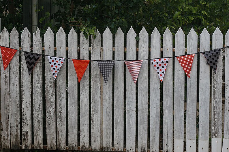 Halloween Fabric Bunting Garland Banner image 2