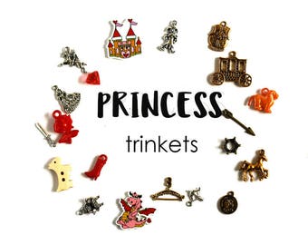 Princess Theme I Spy trinkets, 1-3cm, Set of 20