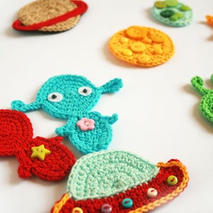 Outer space TomToy Crochet appliques, 1 piece/set image 2