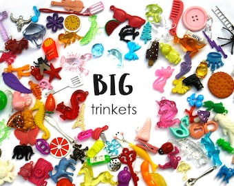 BIG mixed I spy trinkets for I spy sensory bins, 2.5-6 cm, Set of 20/50/100