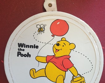 Vintage Winnie de Poeh vinyl speelgoedkoffer