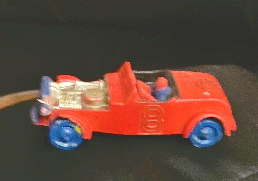 Vintage Auburn Rubber Toy Rat Rod Race Car - Etsy