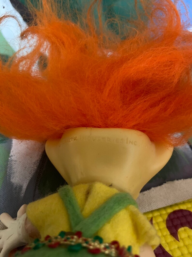 Vintage Royalty Industries Troll with Orange Hair from 1973 image 1