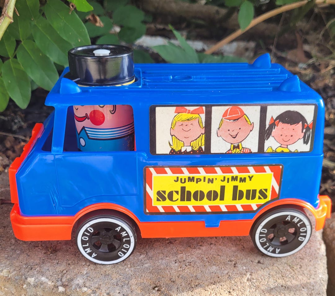 Jimmy Bus Vintage Amloid Processed Plastic Jumpin Jimmy School Bus - Etsy
