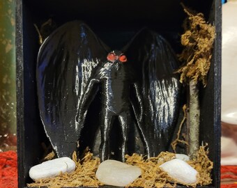 OOAK Mothman Diorama