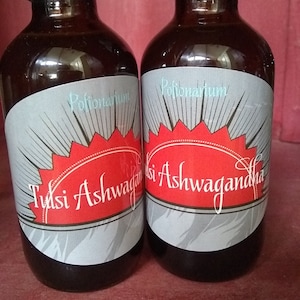 Tulsi Ashwagandha Oxymel apple cider vinegar tonic with honey good tasting image 1