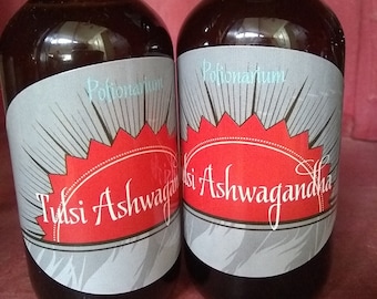 Tulsi Ashwagandha Oxymel apple cider vinegar tonic with honey good tasting