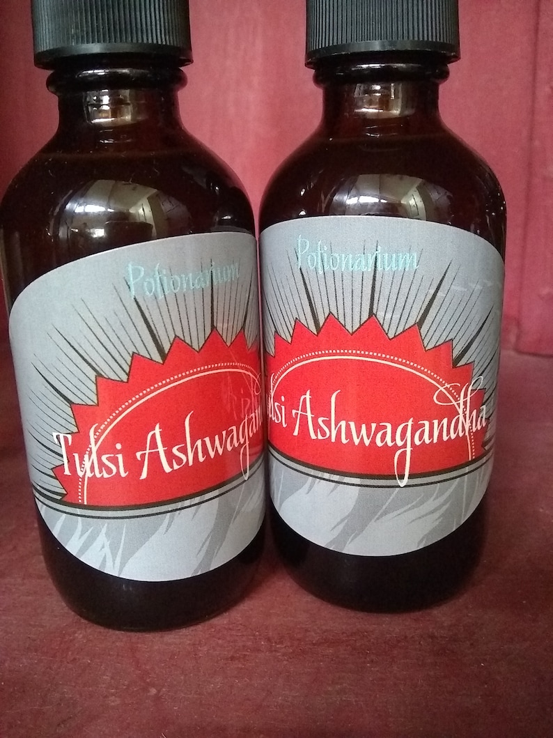 Tulsi Ashwagandha Oxymel apple cider vinegar tonic with honey good tasting image 1