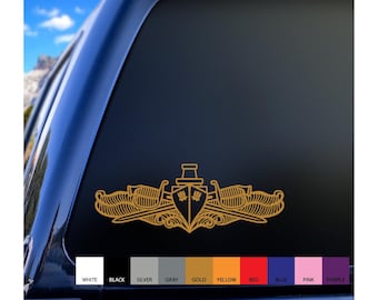 Navy Surface Warfare Officer SWO vinyl decal in different sizes