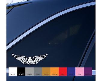 Army wings Aviator, Air Crew, Flight Surgeon, Space Badge Vinyl Decal