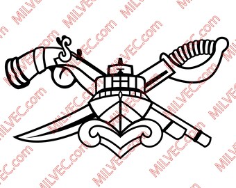 Special Warfare Combat Crewman SWCC Pattern for personal use svg dxf pdf eps