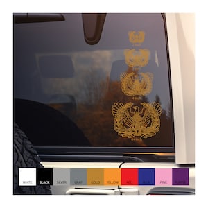 Warrant Officer Eagle Badge vinyl decal