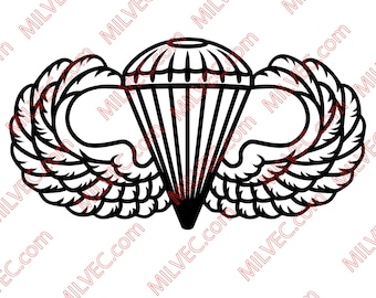 Airborne Basic Pattern for personal use svg dxf pdf eps