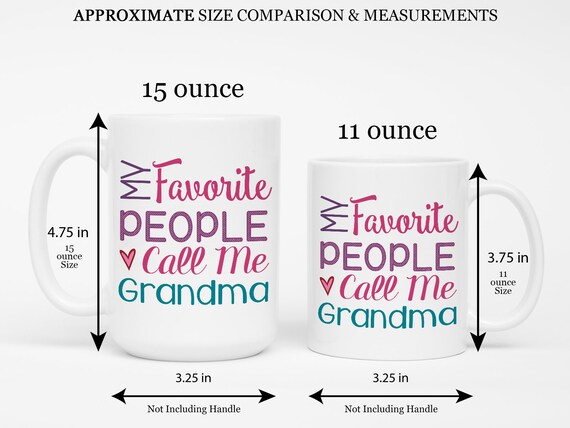 Coffee Mug, My Favorite People Call Me Grandma, Grandmother