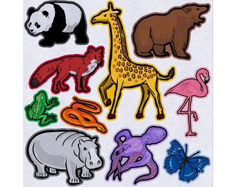 Learning Colors With Zoo Animals, Wild Life, Imaginative Play, Felt Storyboard Art, Felt Board Story, Felt Stories, Flannel Board