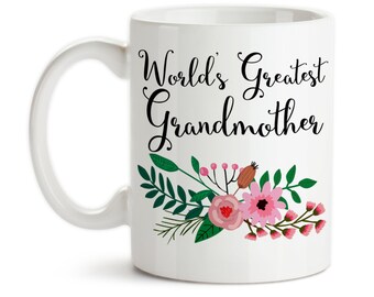 Coffee Mug, World's Greatest Grandmother, Grandchildren, Best Grandmother, Mother's Day, Grandparent, Gift Idea