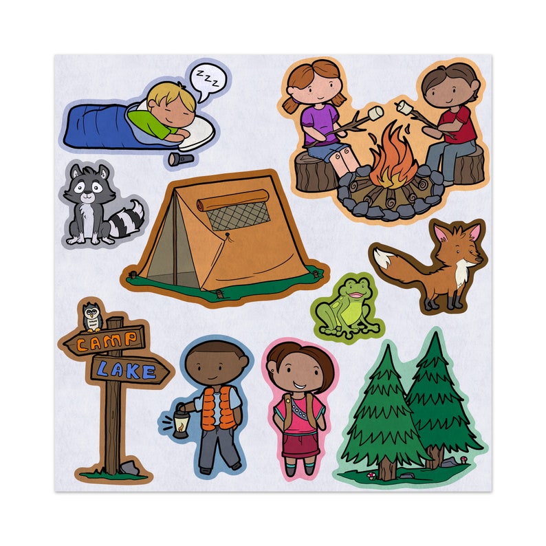 Camping Trip, Going to Camp, Imaginative Play, Felt Storyboard Art ...