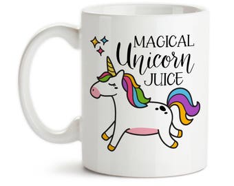 Coffee Mug, Magical Unicorn Juice, Id Rather Be A Unicorn, Rainbow Unicorn Mug, Unicorn Lover, Unicorn Meme, Gift Idea