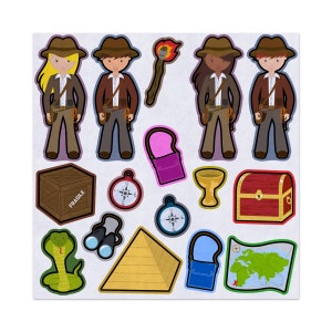 Treasure Hunting Adventure Explorers, Story Adventure, Imaginative Play, Felt Storyboard Art, Felt Board Story, Felt Stories, Flannel Board