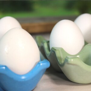 Egg Holder Tray, Concrete Egg Storage, Cement Egg Holder Crate, Modern Farmhouse Industrial Stylish, Backyard Chickens, Egg Collection Bild 5