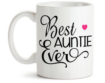 Coffee Mug, Best Auntie Ever, Favorite Auntie, Niece, Nephew, Baby Announcement, Pregnancy Reveal, Gift Idea