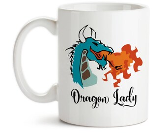 Coffee Mug, Dragon Lady, Dragon Fire, Dragon Design, Fire Breathing Dragon Before Coffee, Boss Lady, Gift Idea