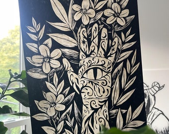 The Bargain - A Court of Thorns and Roses Woodcut Print