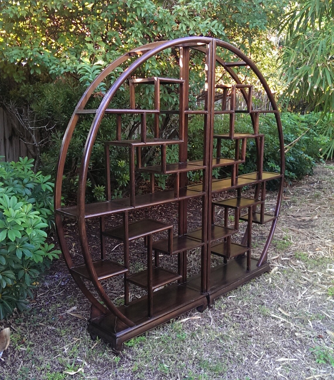 Fabulous Asian Round Shelf Room Divider Etsy