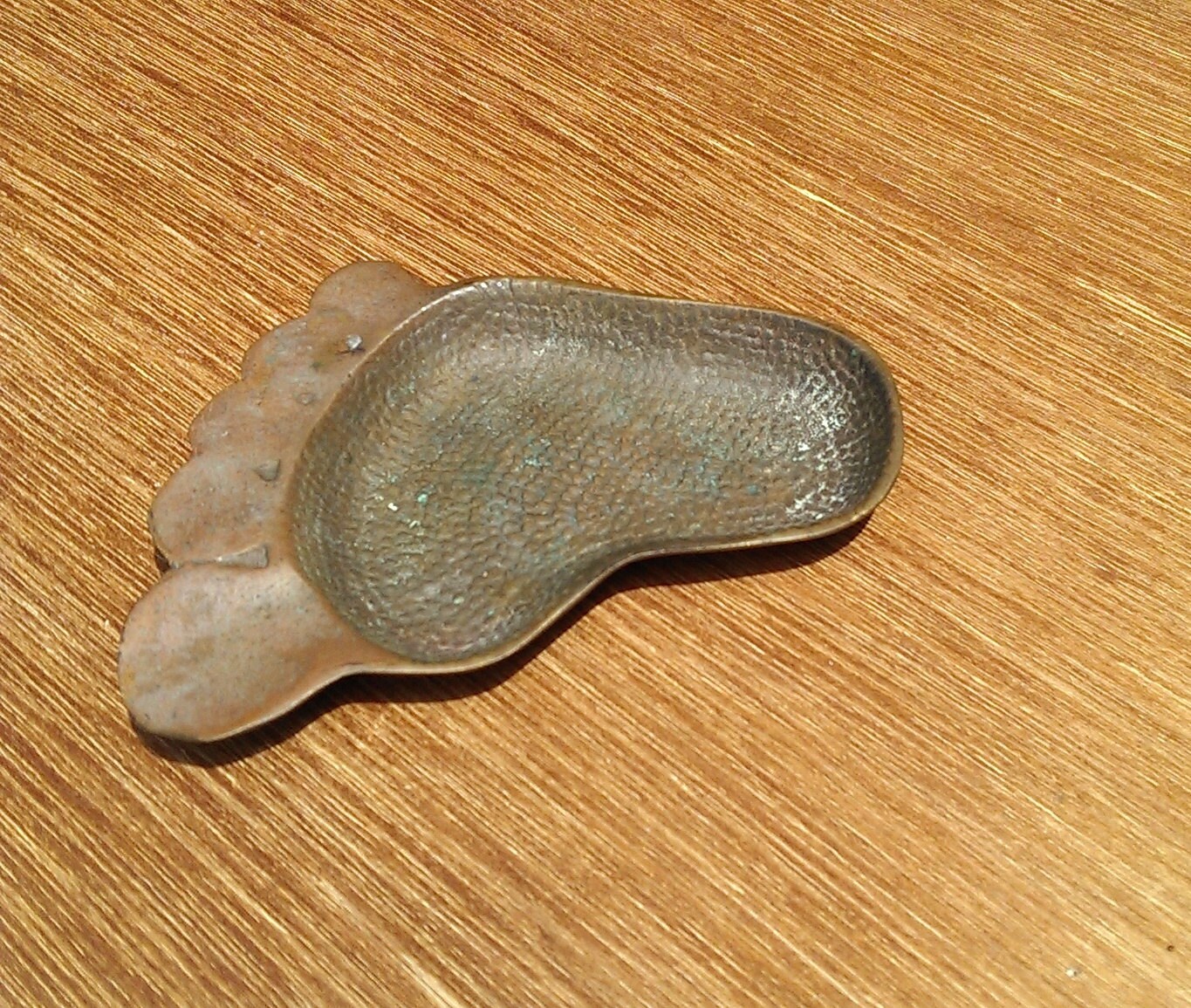 Unique Hammered Brass Foot Ashtray or Trinket Dish Etsy